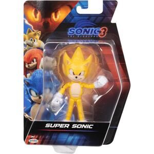 Sonic The Hedgehog 3 Movie Super Sonic Wave 2 Figure Toy Jakks 5”